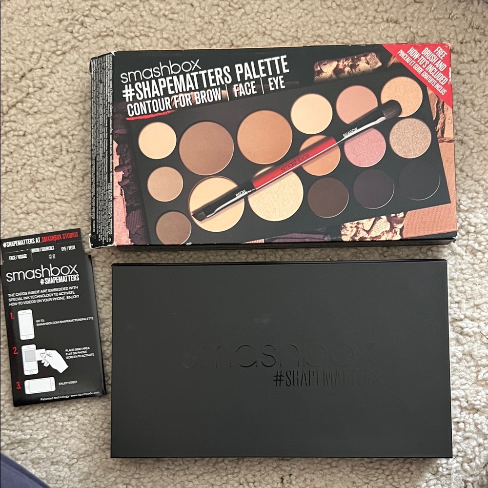 Smashbox ShapeMatters Eyeshadow & Contour Palette — Browns, Creams, Pink, Gold